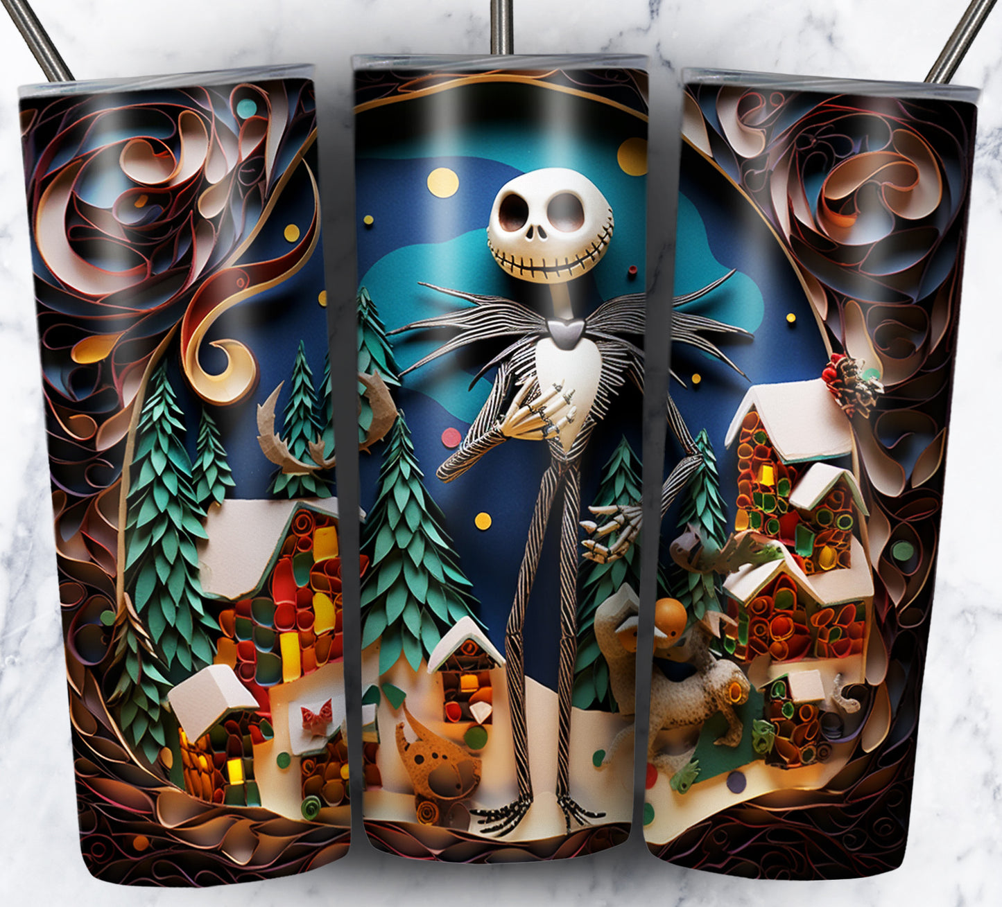 130+ Nightmare Christmas Sublimation 20oz Images Bundle