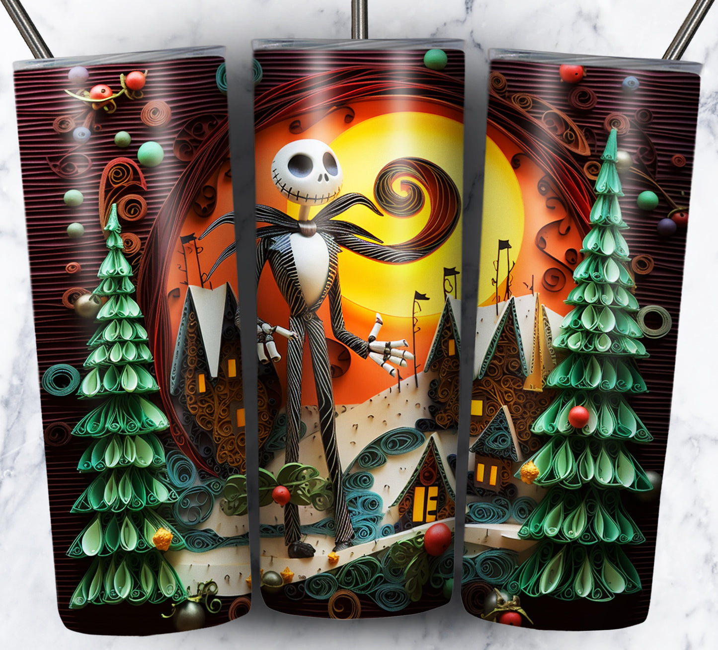 130+ Nightmare Christmas Sublimation 20oz Images Bundle