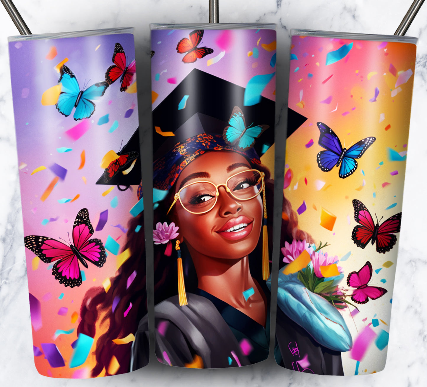 Graduation Sublimation 20oz Tumbler Images Bundle