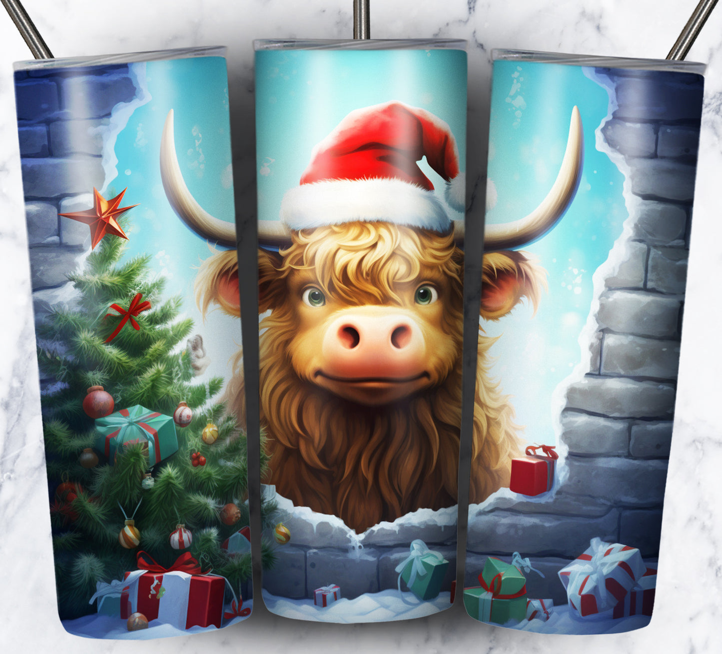 40+ 3D Christmas Sublimation 20oz Images Bundle