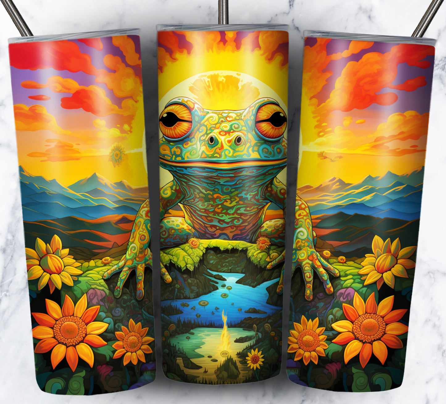 Psychedelic Animals Sublimation 20oz Tumbler Images Bundle