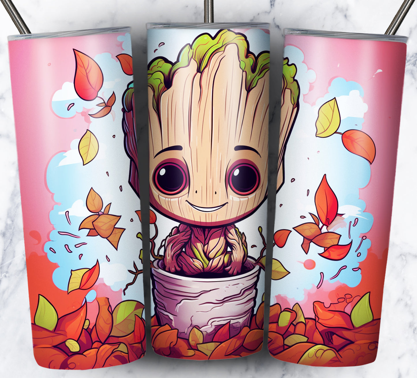 130+ Kid Cartoon Superhero Sublimation 20oz Tumbler Images Bundle