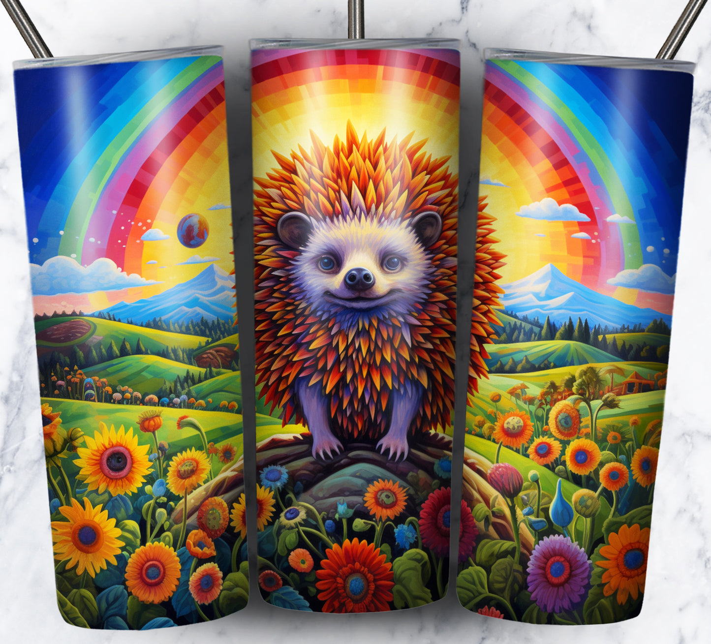 Psychedelic Animals Sublimation 20oz Tumbler Images Bundle