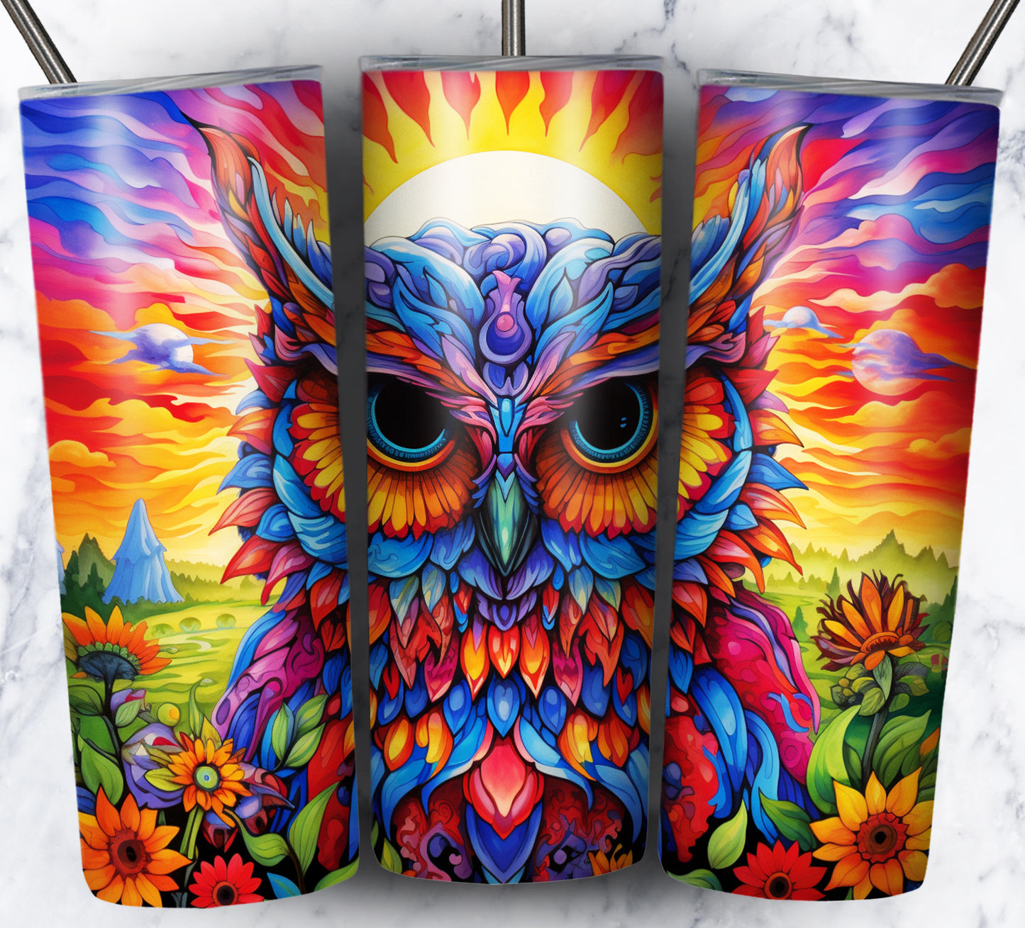 Psychedelic Animals Sublimation 20oz Tumbler Images Bundle