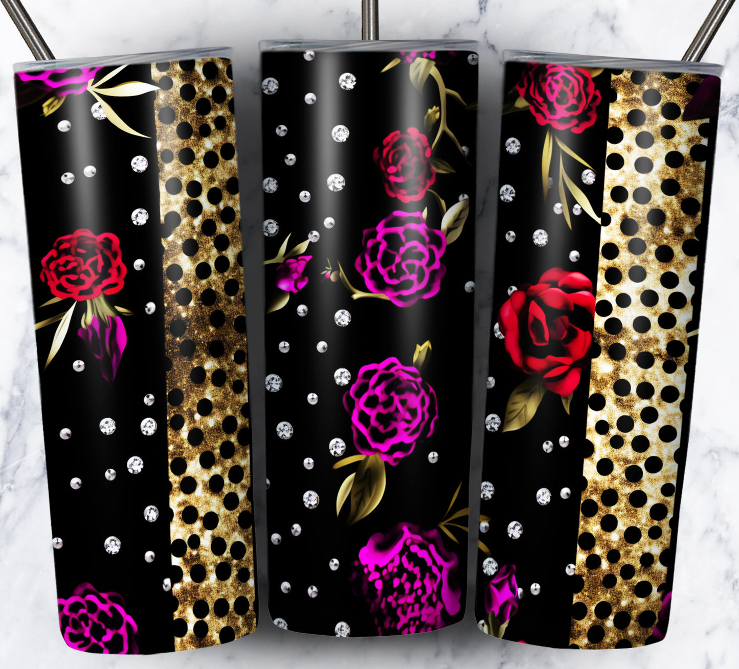 Leopard Glitter Sublimation 20oz Images Bundle