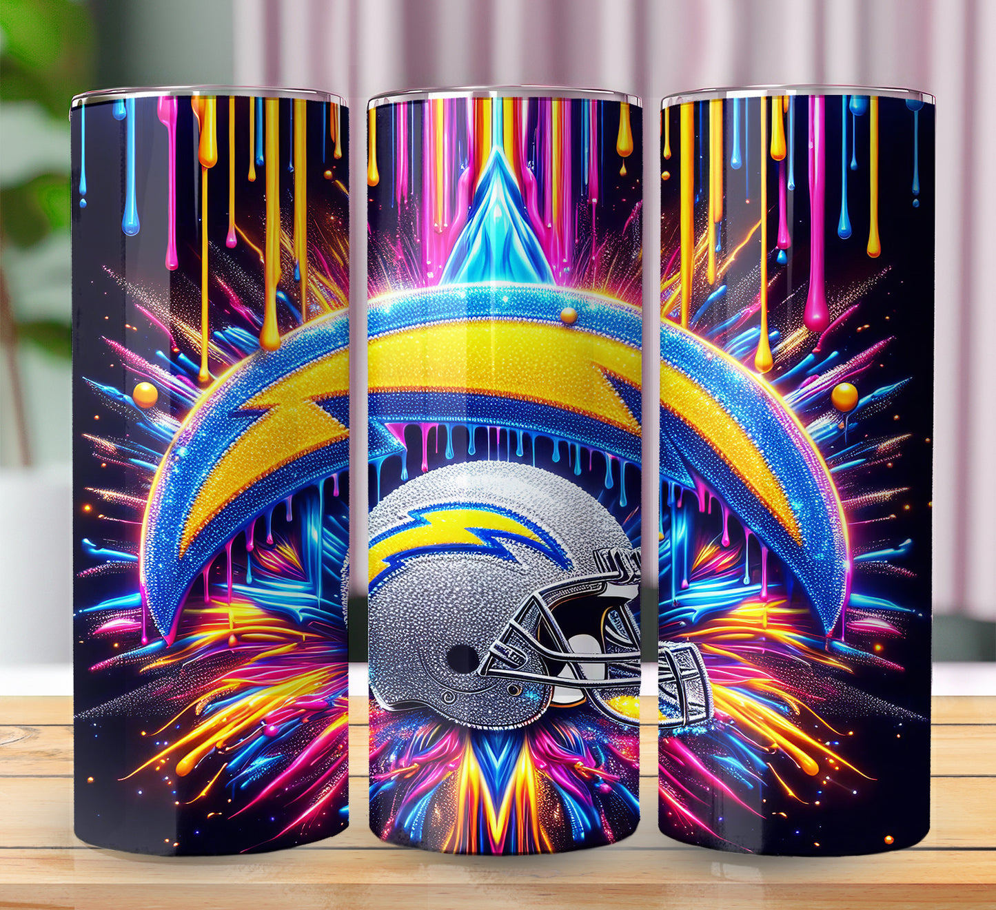 Football 20oz Sublimation Tumbler Image