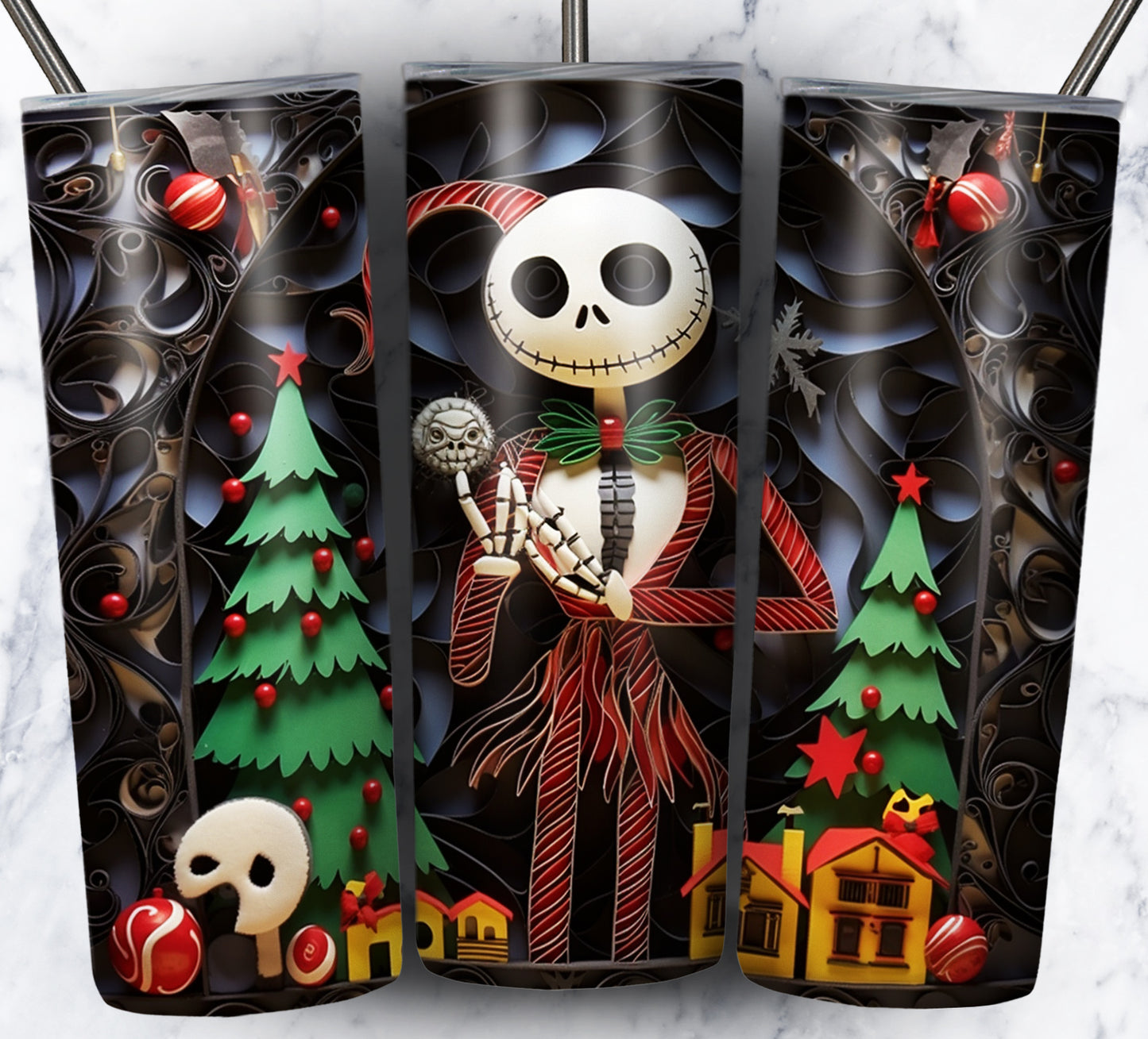 130+ Nightmare Christmas Sublimation 20oz Images Bundle