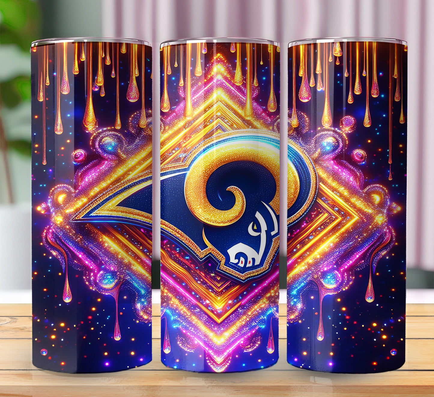 Football 20oz Sublimation Tumbler Image