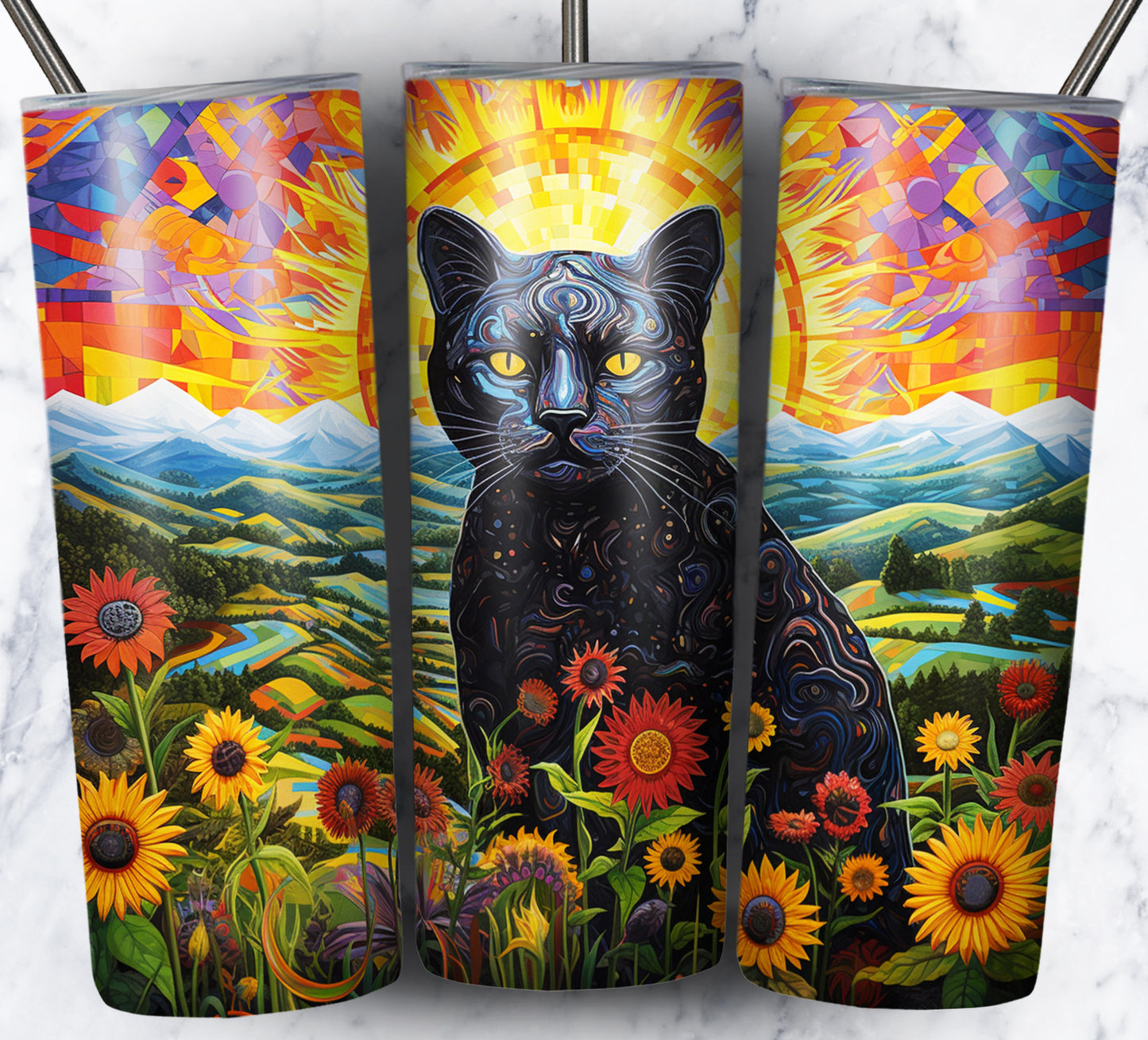 Psychedelic Animals Sublimation 20oz Tumbler Images Bundle