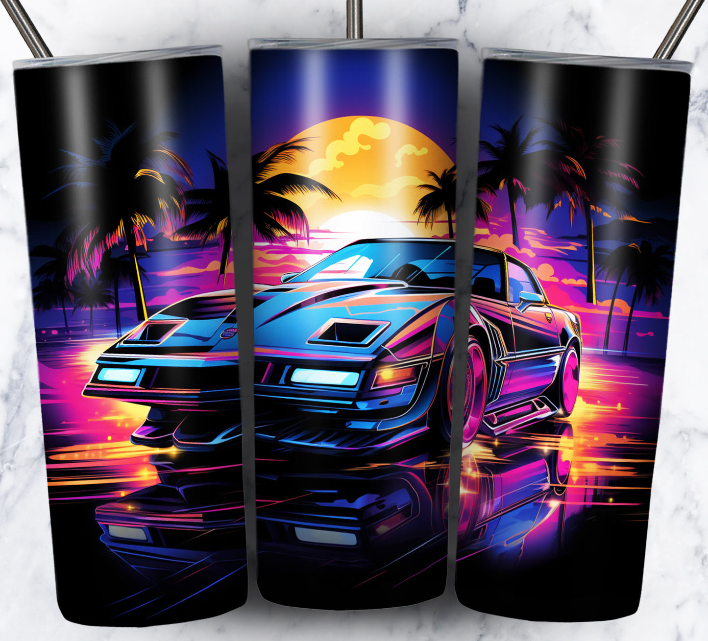 Various Cars Sublimation 20oz Tumbler Images Bundle