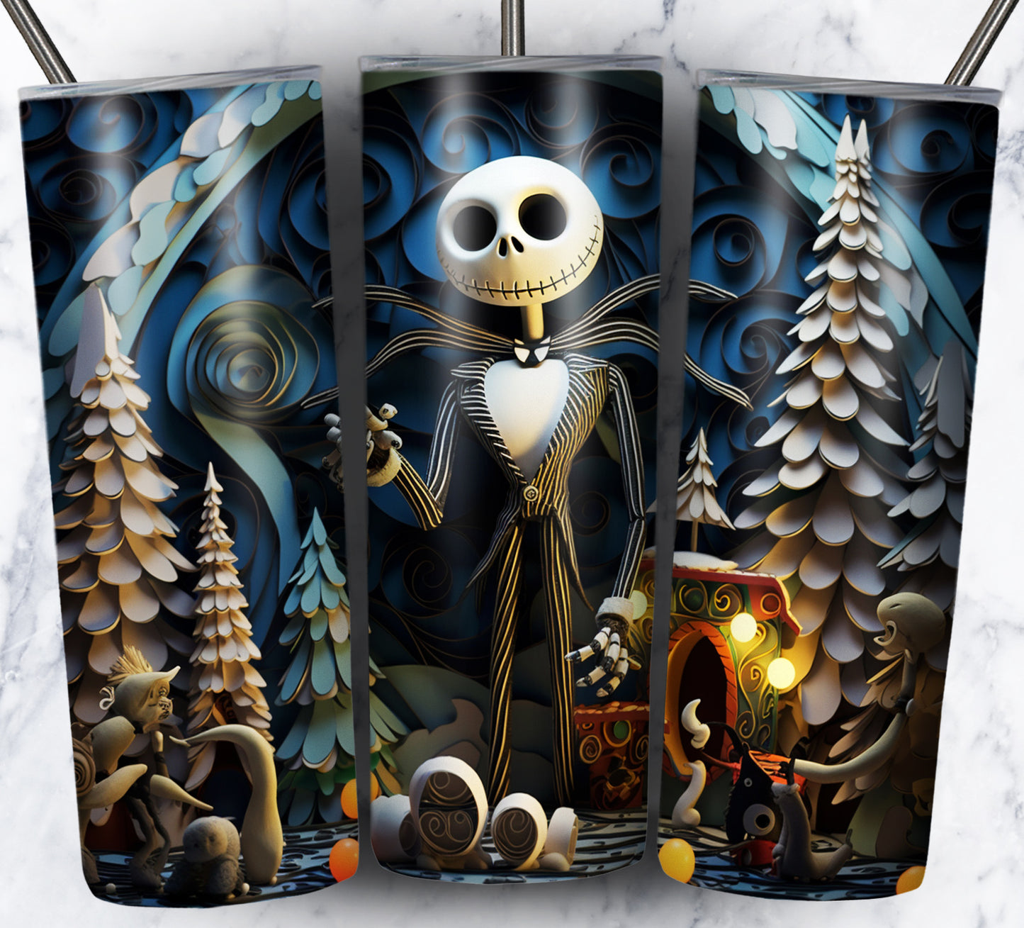 130+ Nightmare Christmas Sublimation 20oz Images Bundle