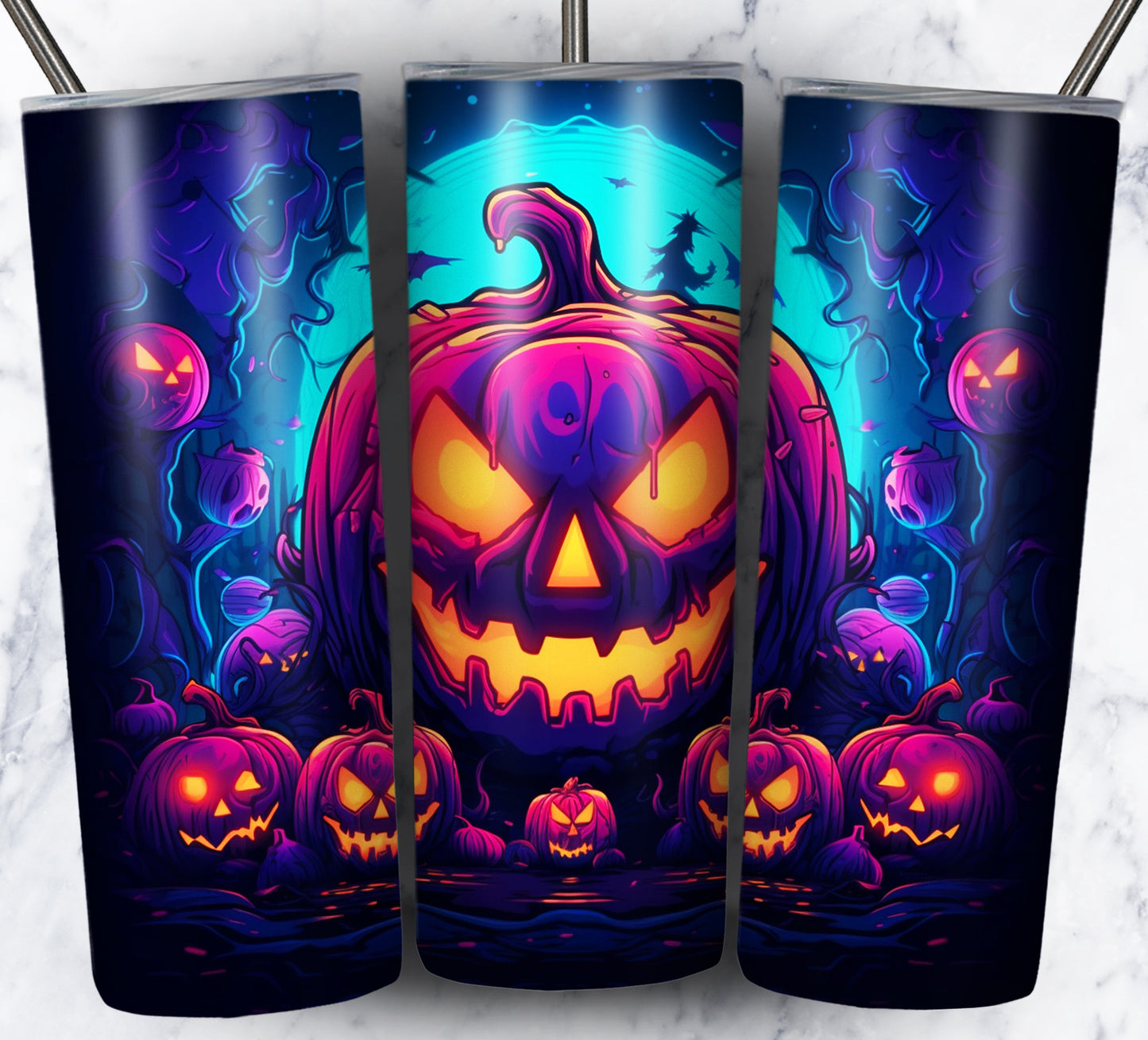 Neon Halloween Bundle Pack 20oz Sublimation Images