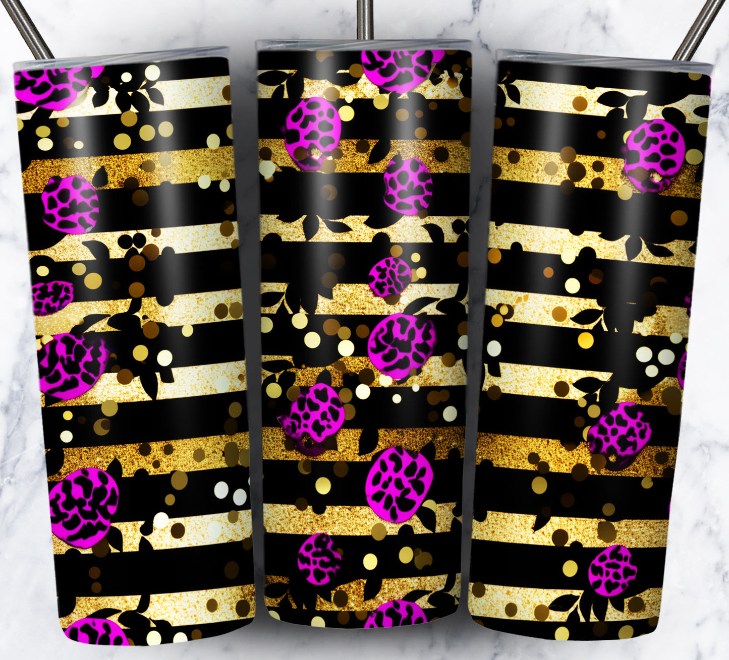 Leopard Glitter Sublimation 20oz Images Bundle