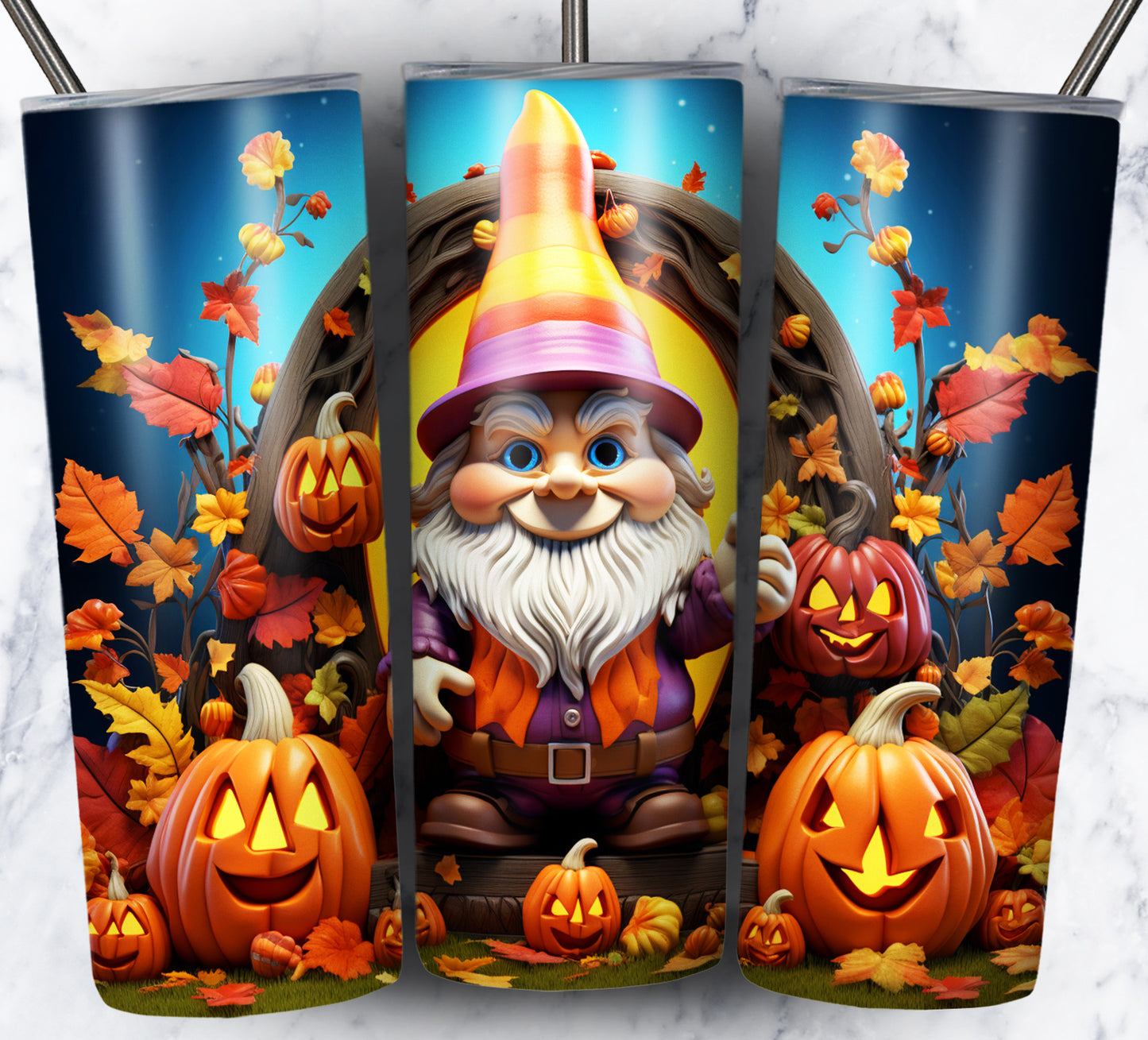 120+ Halloween Gnomes Sublimation 20oz Images Bundle