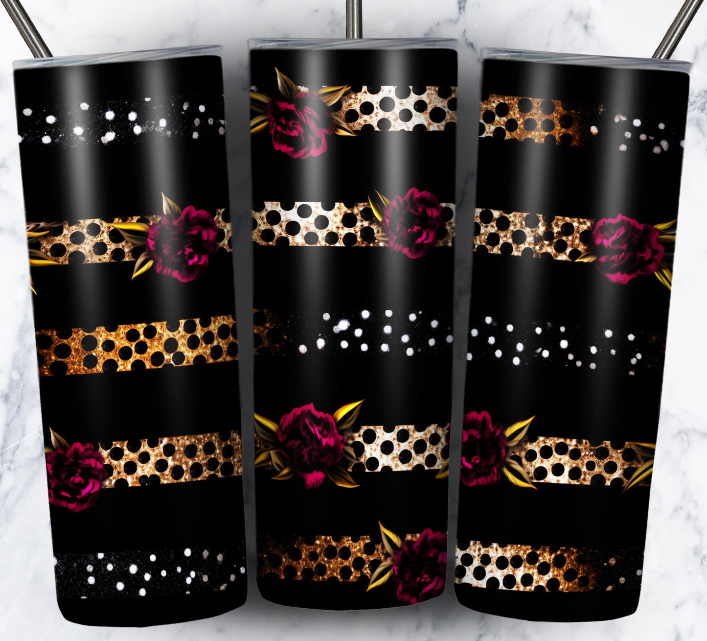 Leopard Glitter Sublimation 20oz Images Bundle