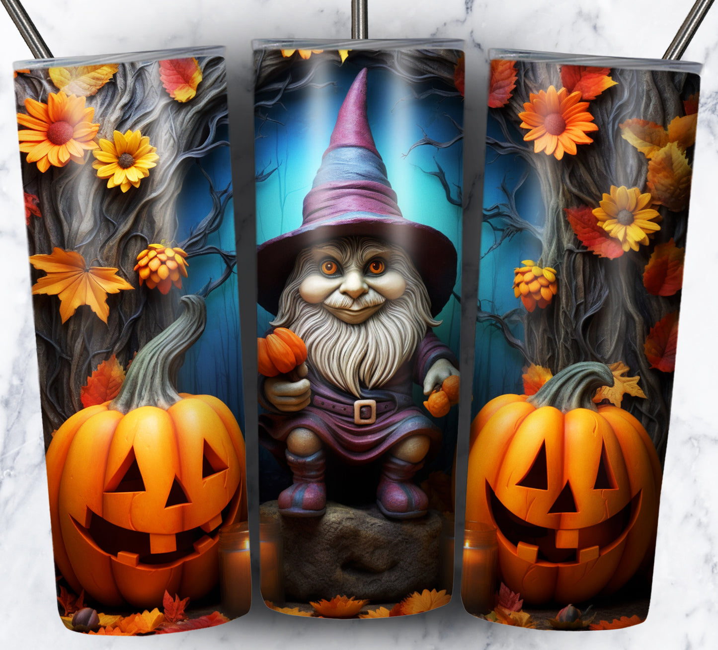 120+ Halloween Gnomes Sublimation 20oz Images Bundle