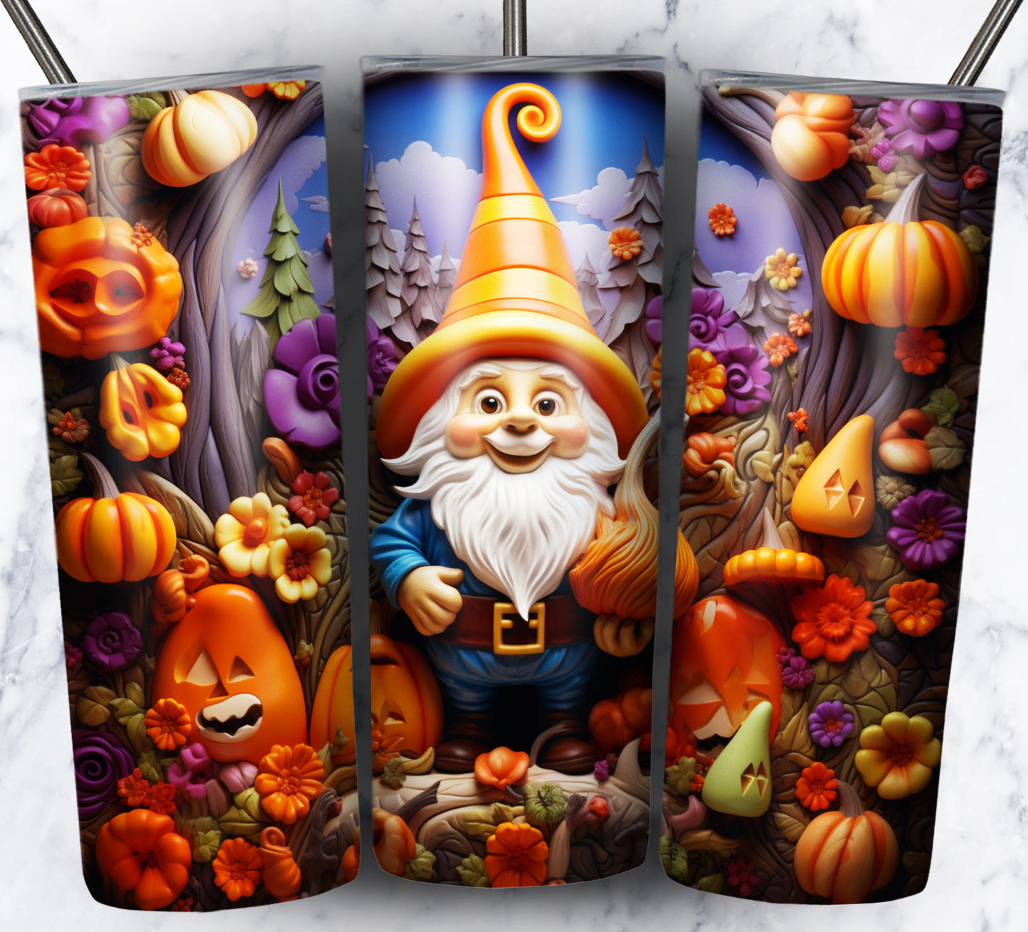 120+ Halloween Gnomes Sublimation 20oz Images Bundle