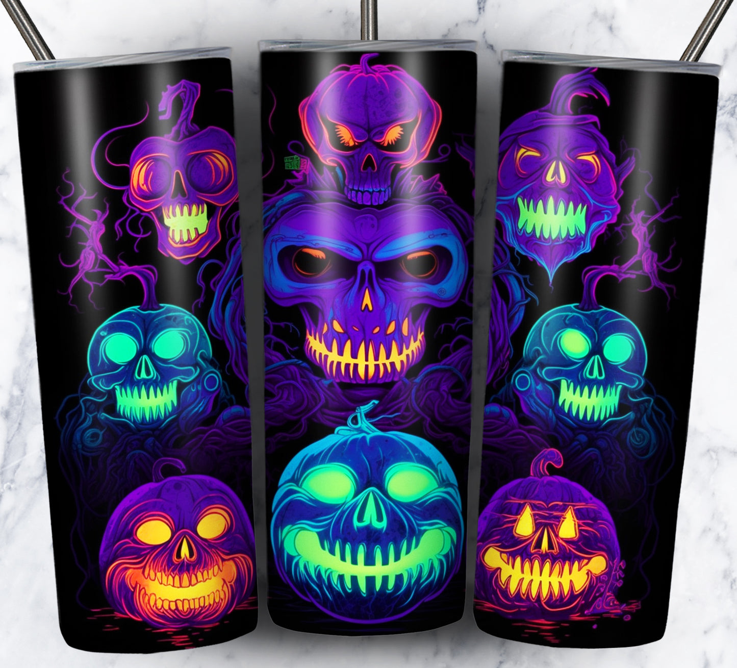 Neon Halloween Bundle Pack 20oz Sublimation Images