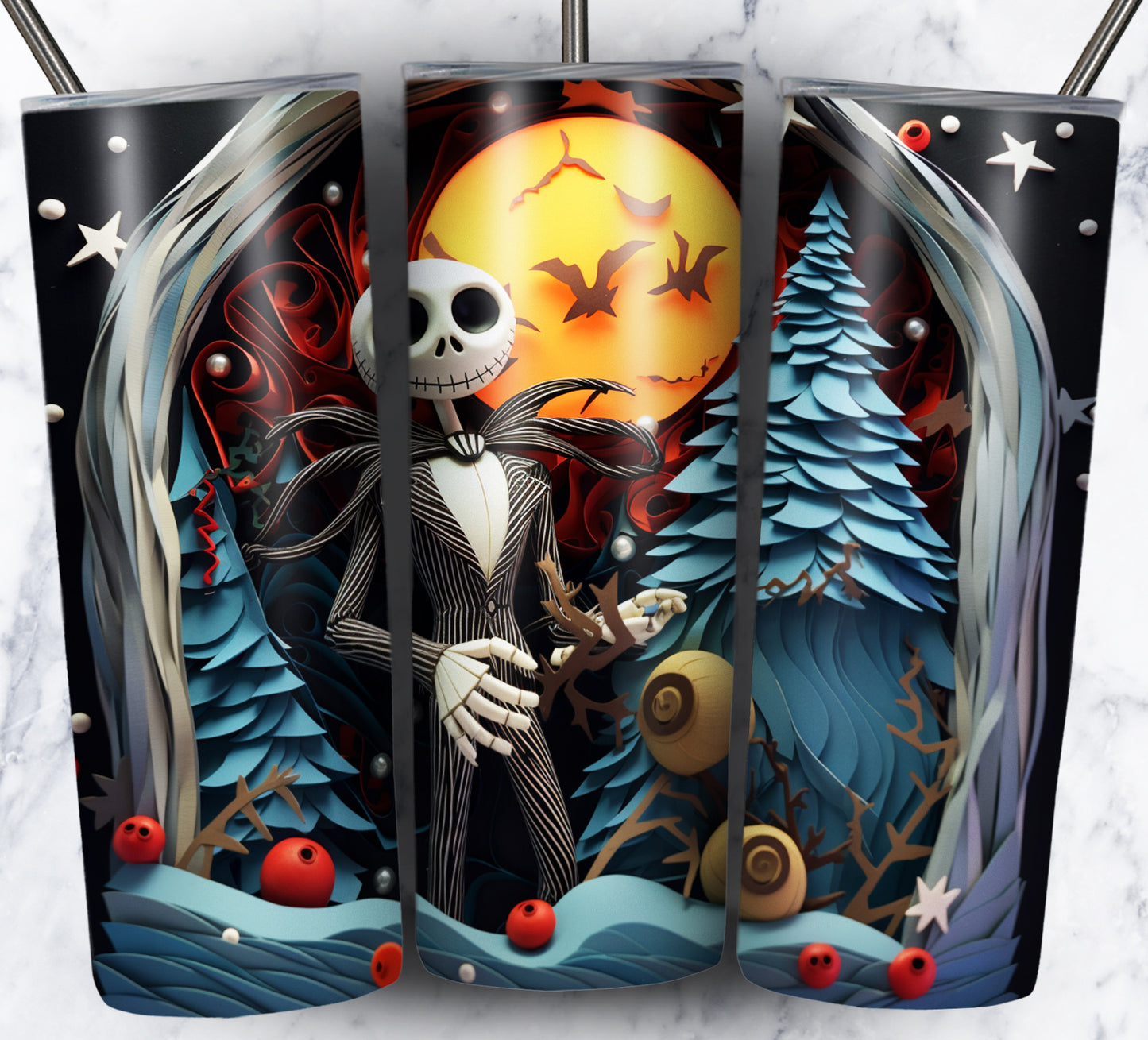 130+ Nightmare Christmas Sublimation 20oz Images Bundle