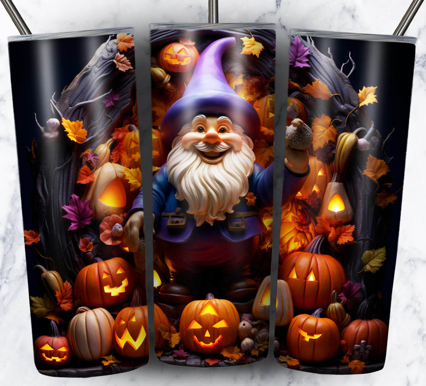 120+ Halloween Gnomes Sublimation 20oz Images Bundle