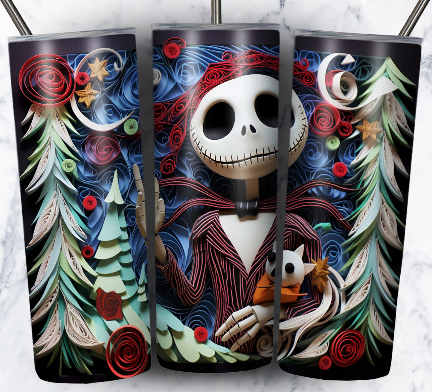 130+ Nightmare Christmas Sublimation 20oz Images Bundle