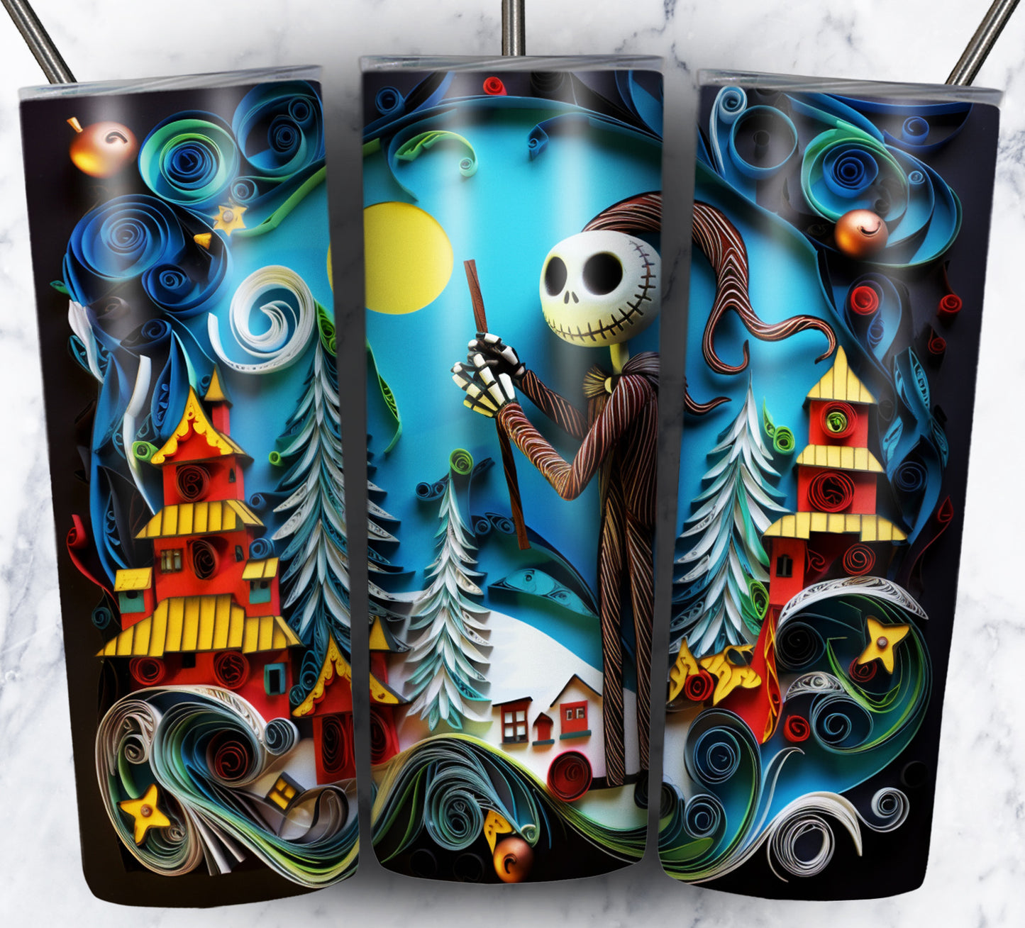 130+ Nightmare Christmas Sublimation 20oz Images Bundle