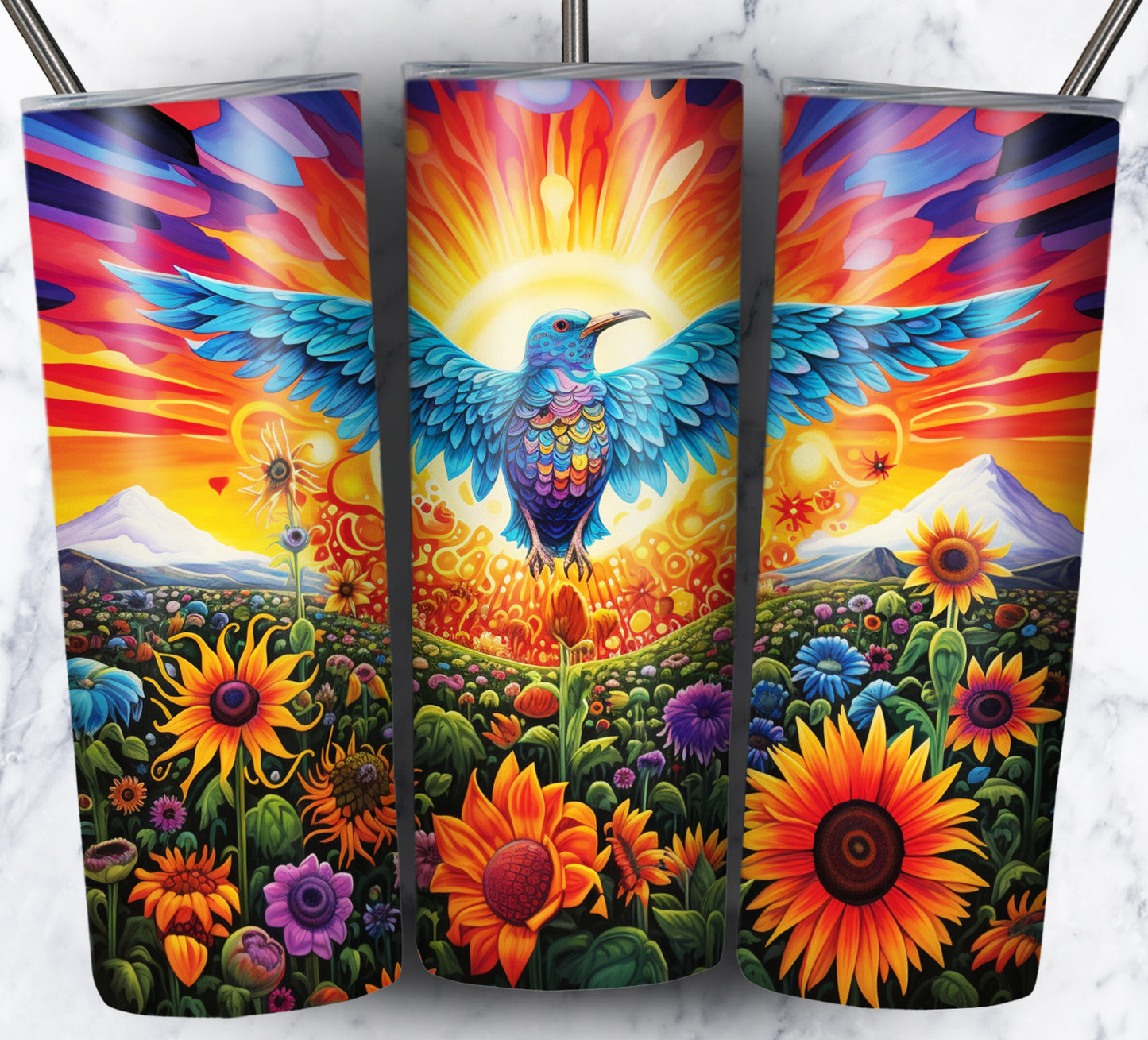 Psychedelic Animals Sublimation 20oz Tumbler Images Bundle