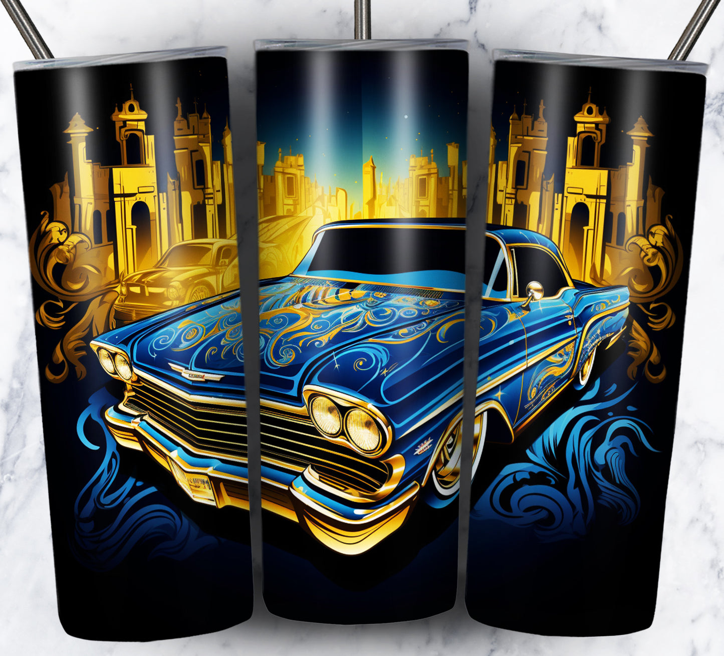 Various Cars Sublimation 20oz Tumbler Images Bundle