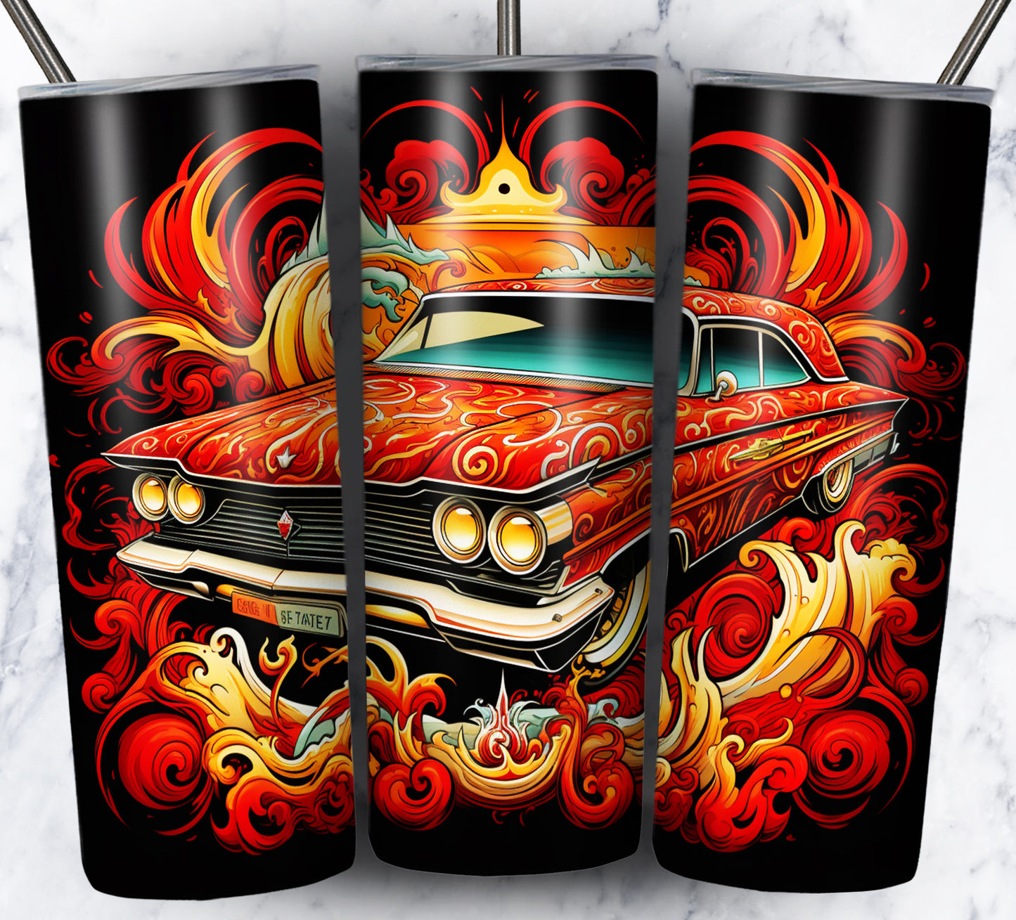 Various Cars Sublimation 20oz Tumbler Images Bundle