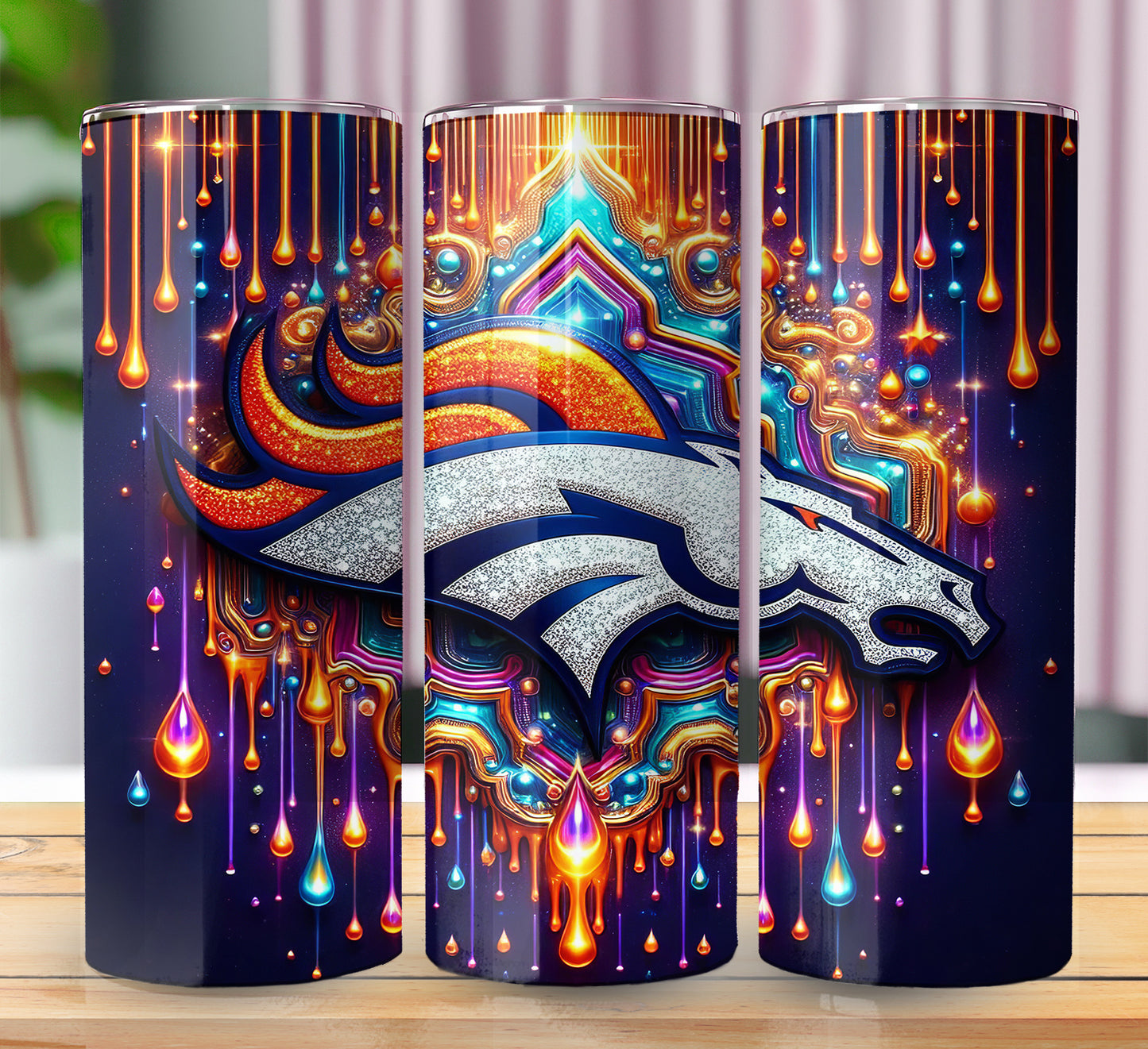 Football 20oz Sublimation Tumbler Image