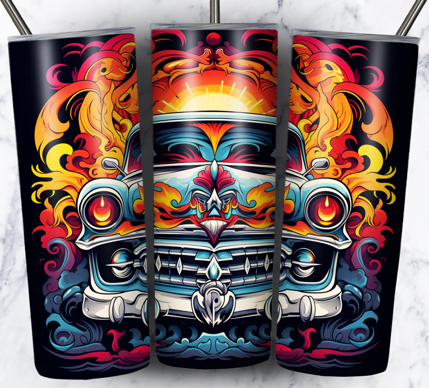 Various Cars Sublimation 20oz Tumbler Images Bundle