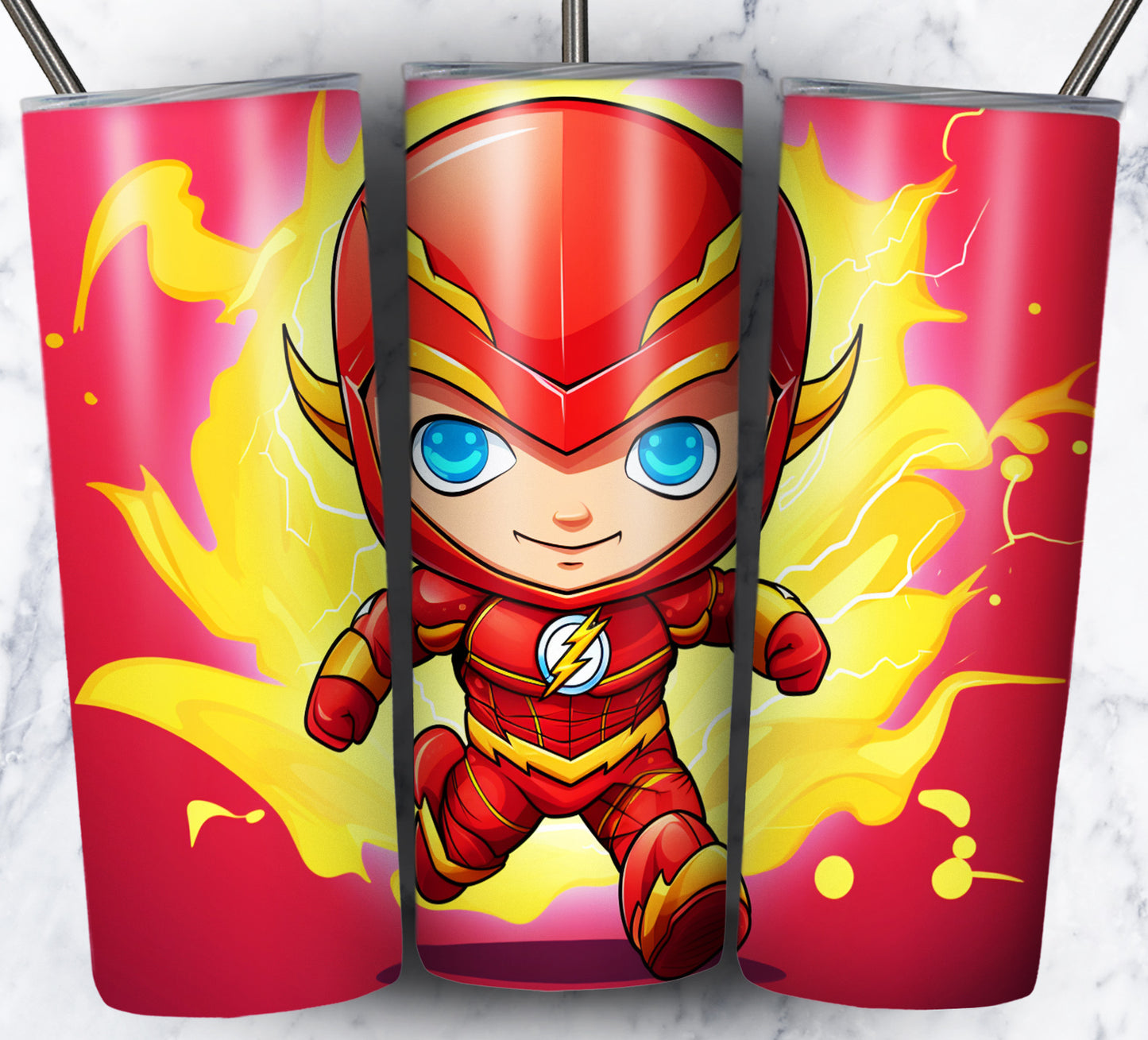 130+ Kid Cartoon Superhero Sublimation 20oz Tumbler Images Bundle