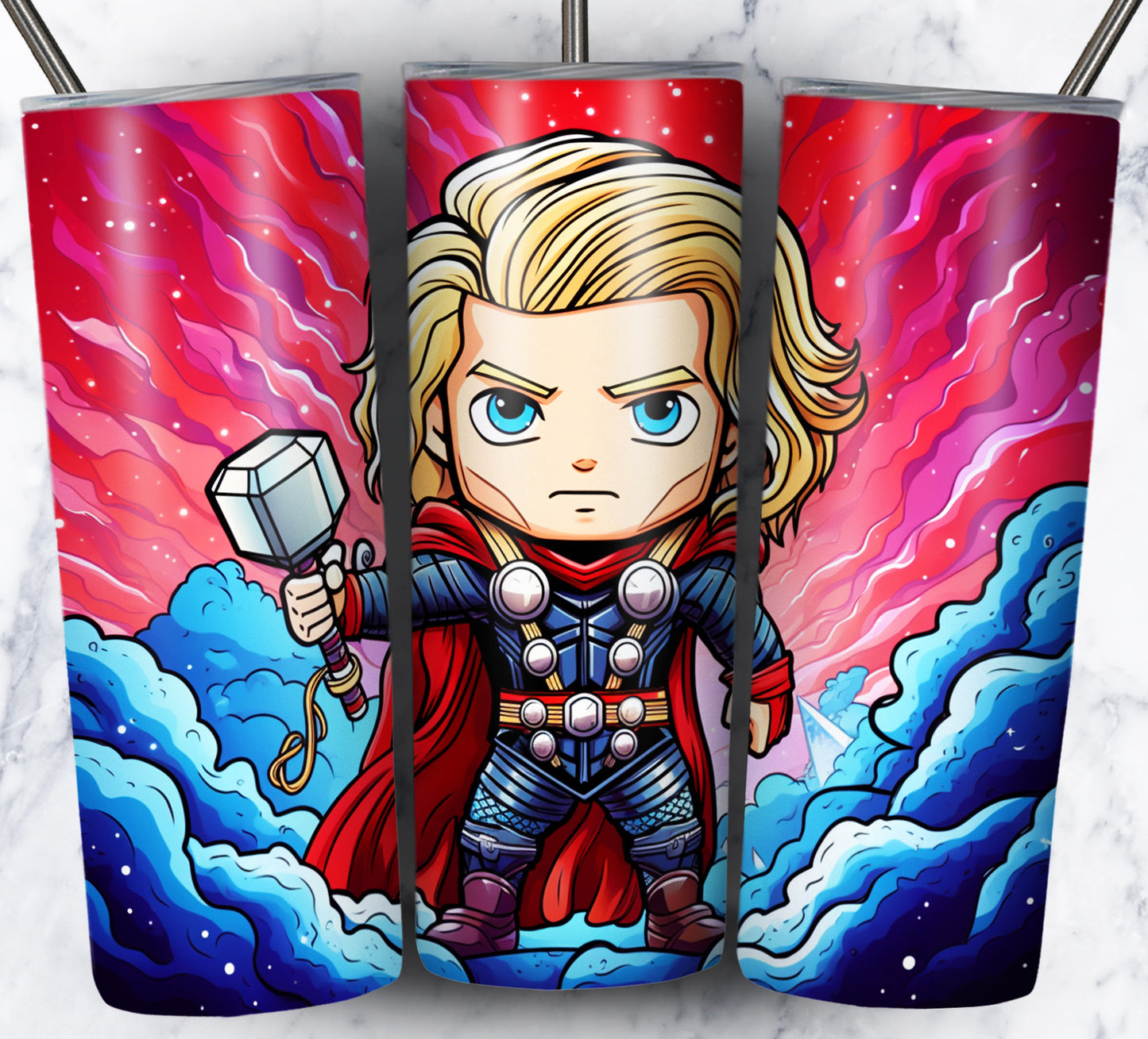 130+ Kid Cartoon Superhero Sublimation 20oz Tumbler Images Bundle