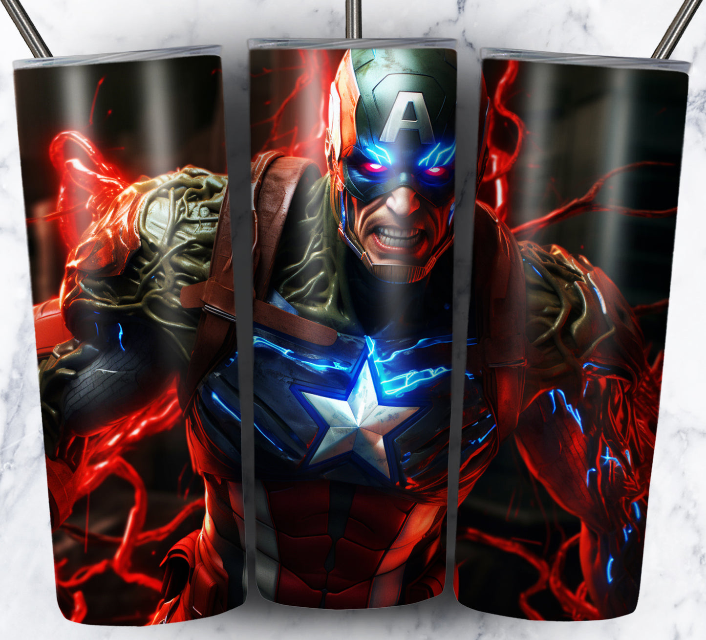 Superhero Sublimation 20oz Tumbler Images Bundle