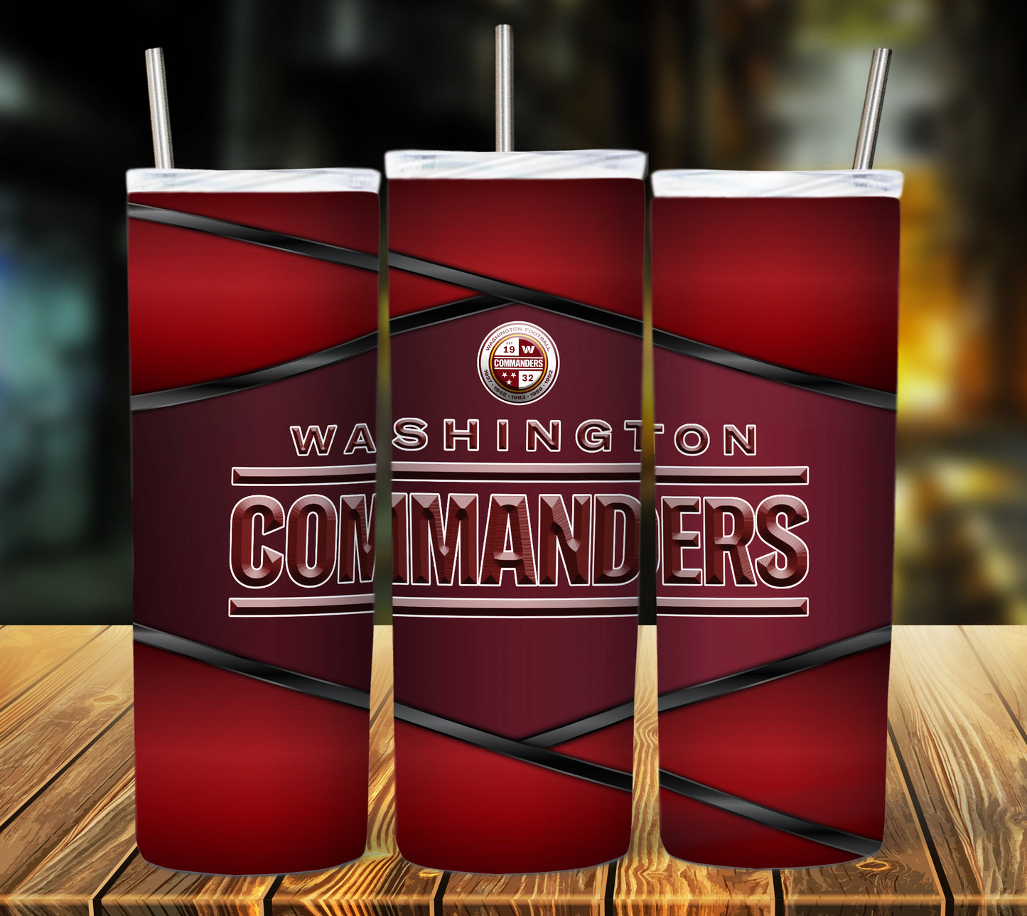 Football 20oz Sublimation Tumbler Image