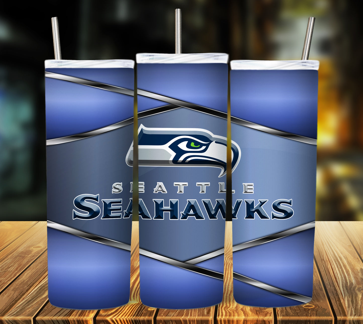 Football 20oz Sublimation Tumbler Image