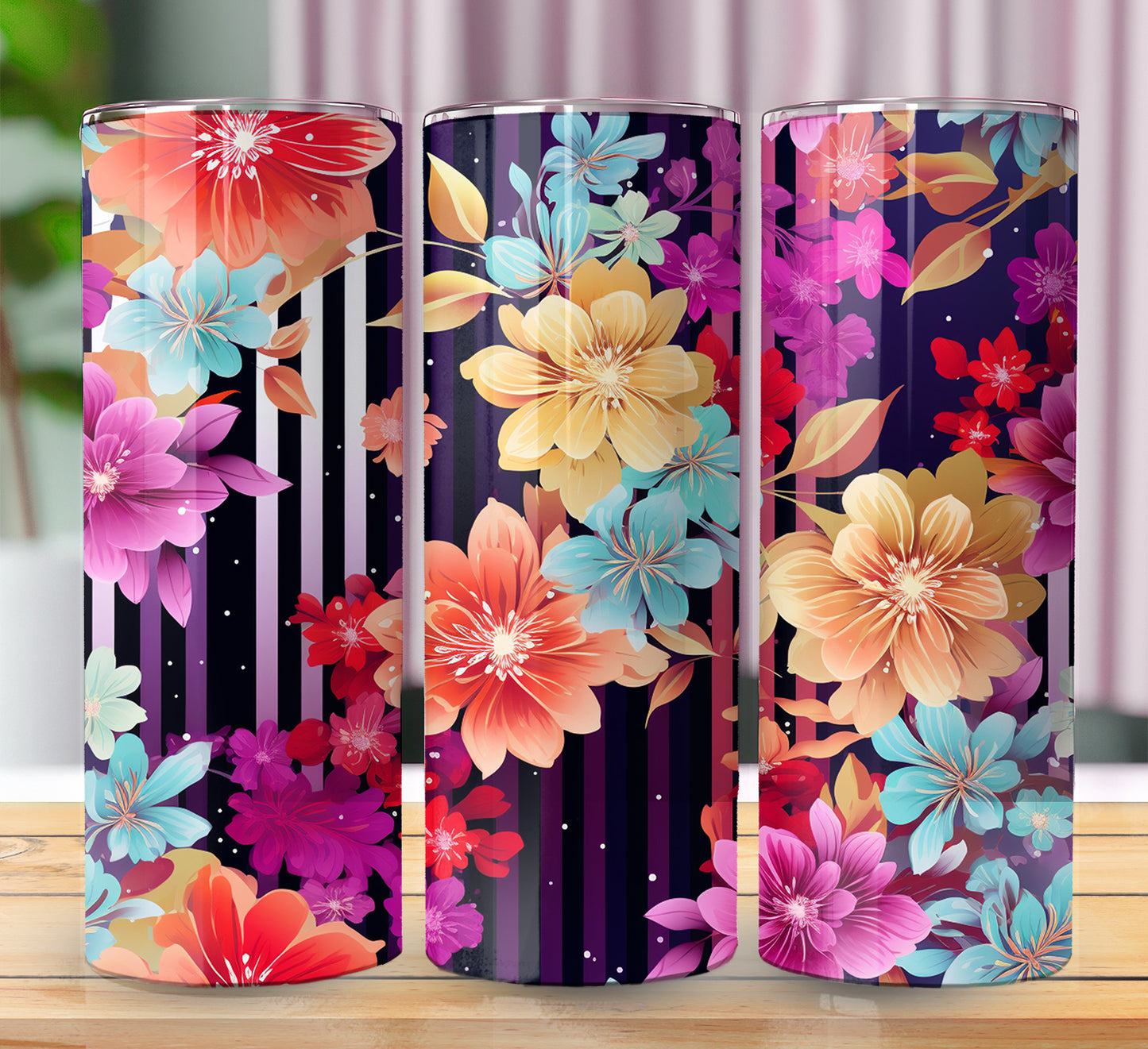 Floral Sublimation 20oz Images Bundle