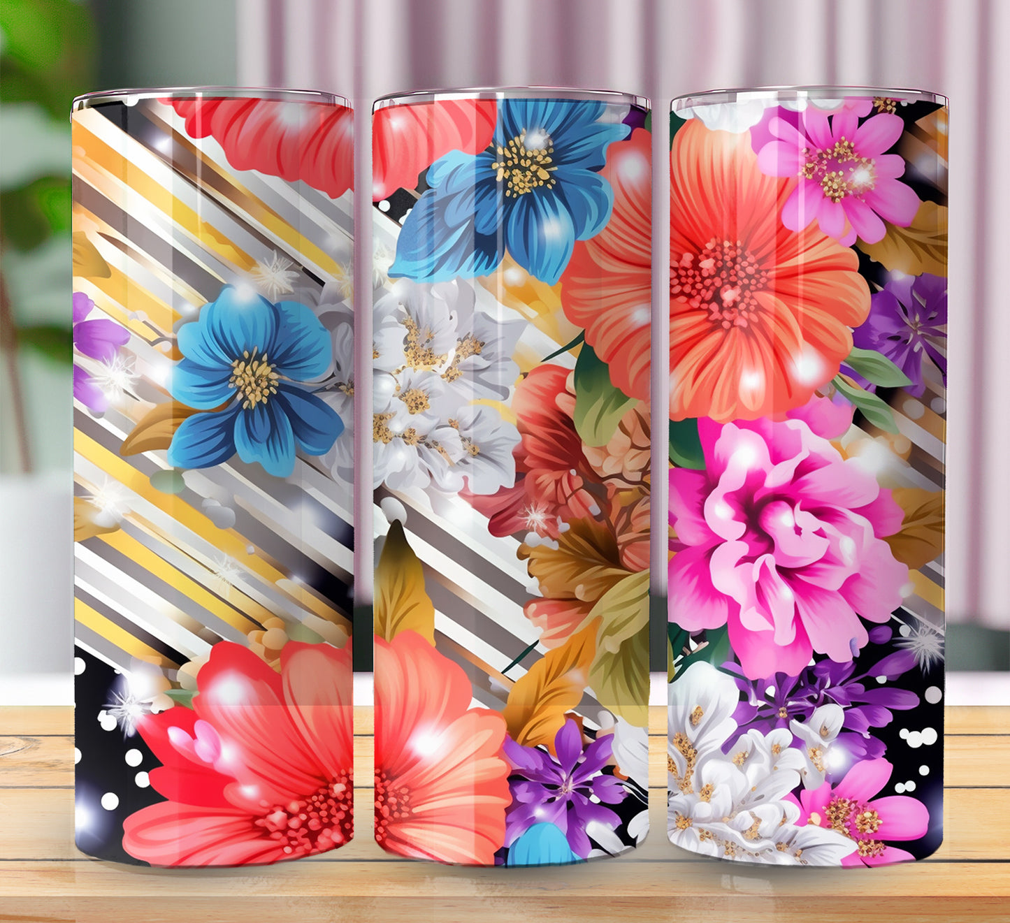 Floral Sublimation 20oz Images Bundle