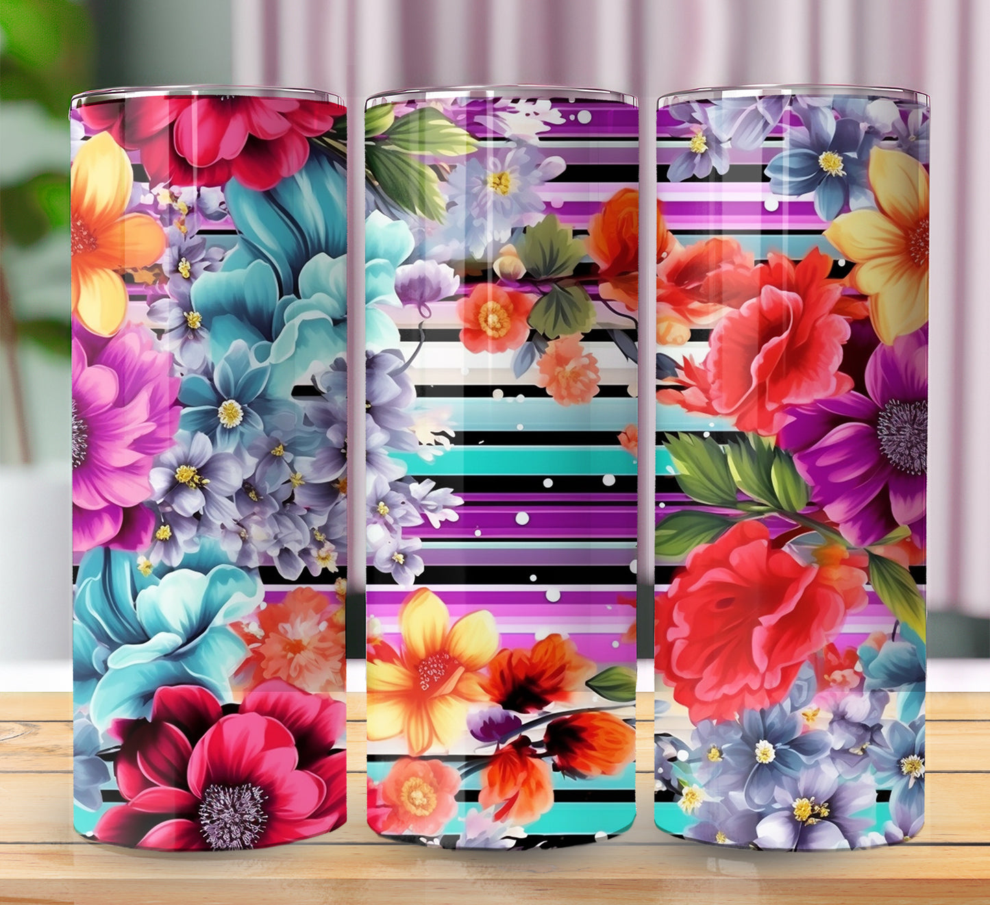 Floral Sublimation 20oz Images Bundle