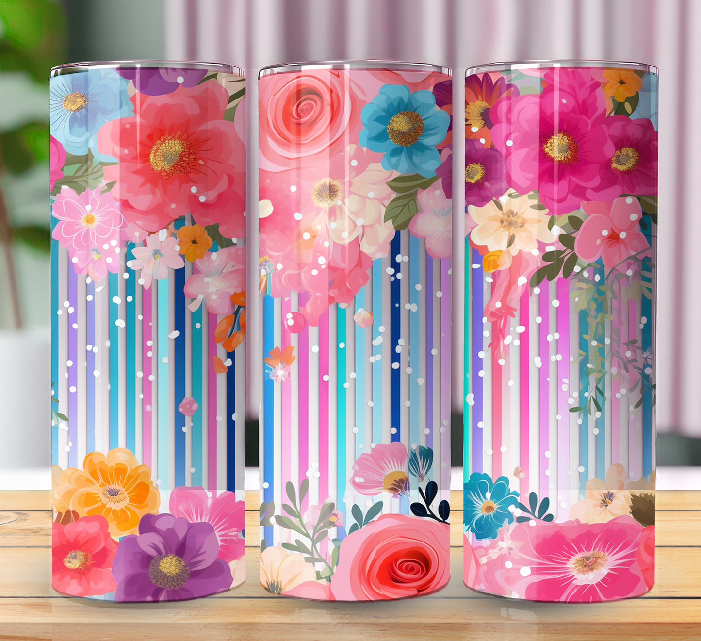 Floral Sublimation 20oz Images Bundle