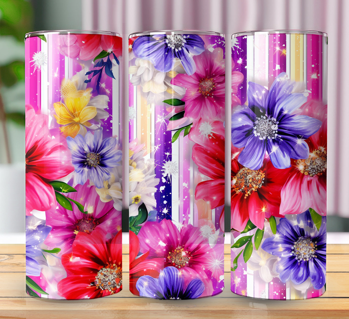 Floral Sublimation 20oz Images Bundle