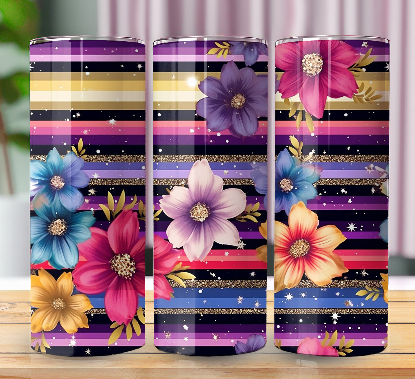 Floral Sublimation 20oz Images Bundle