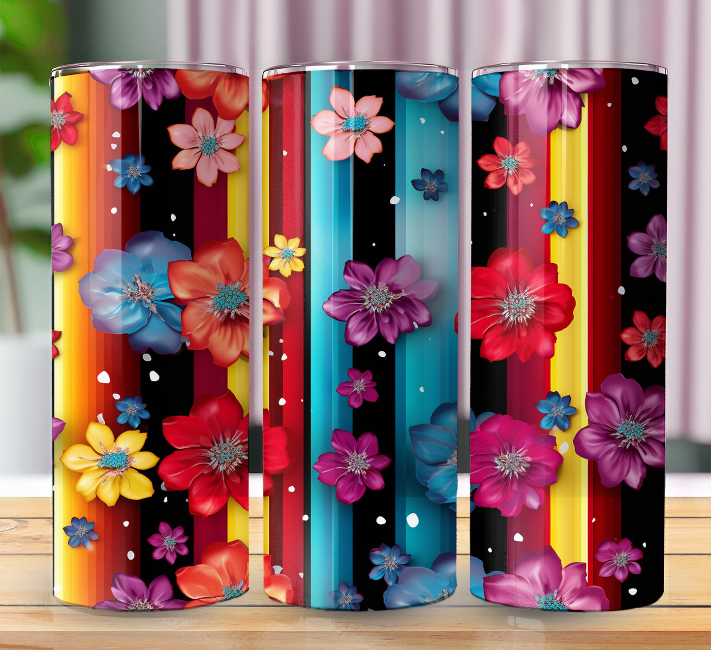 Floral Sublimation 20oz Images Bundle