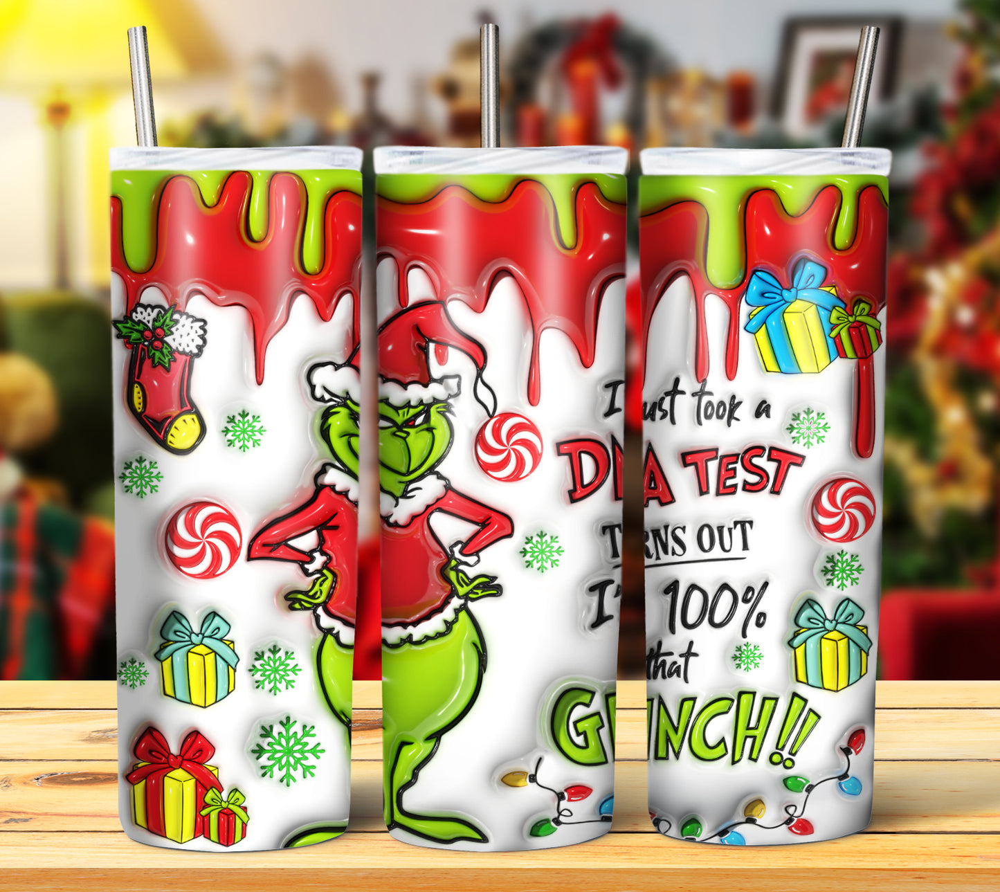 25+ 3D Inflate Christmas Sublimation 20oz Images Bundle