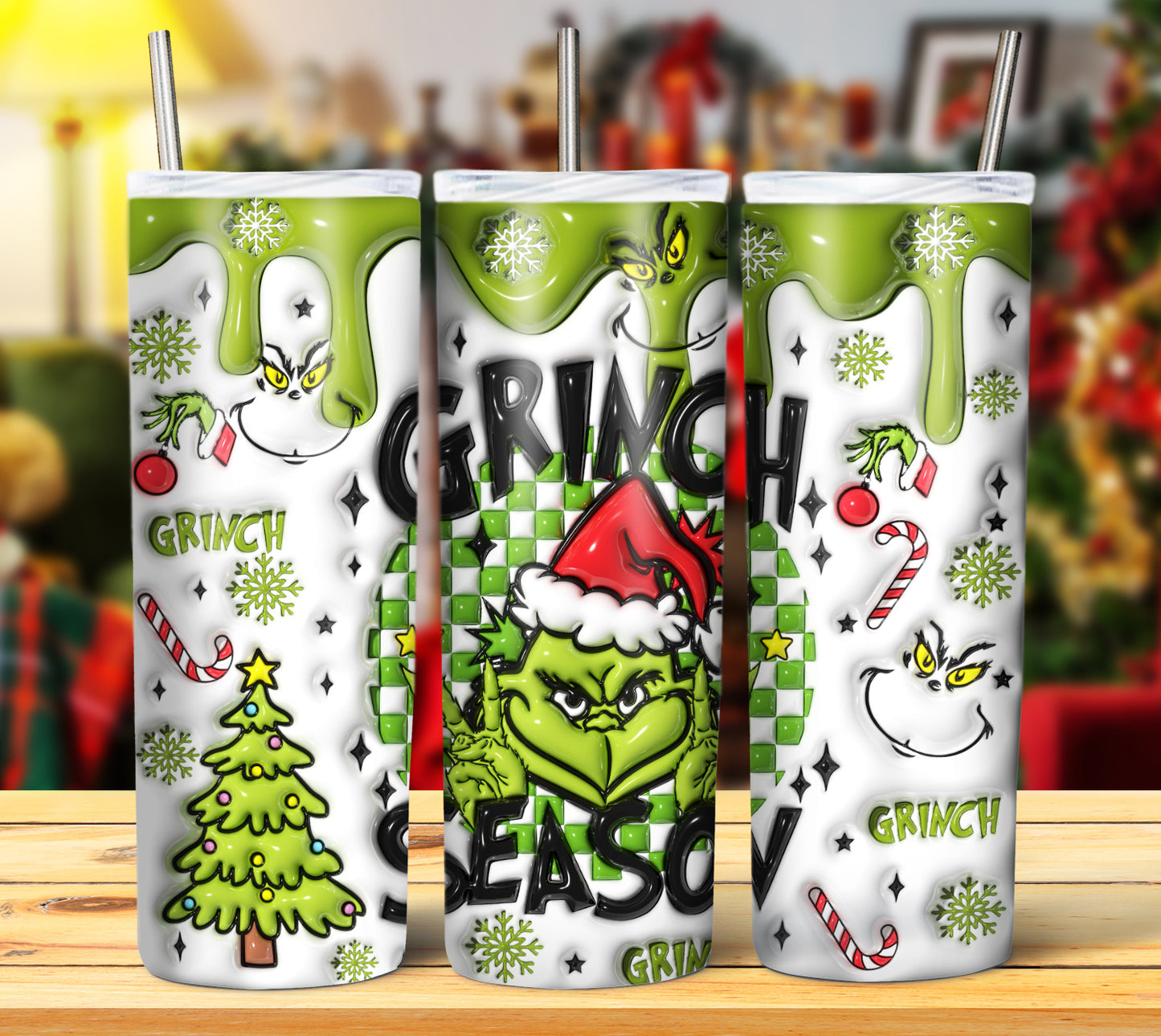 25+ 3D Inflate Christmas Sublimation 20oz Images Bundle