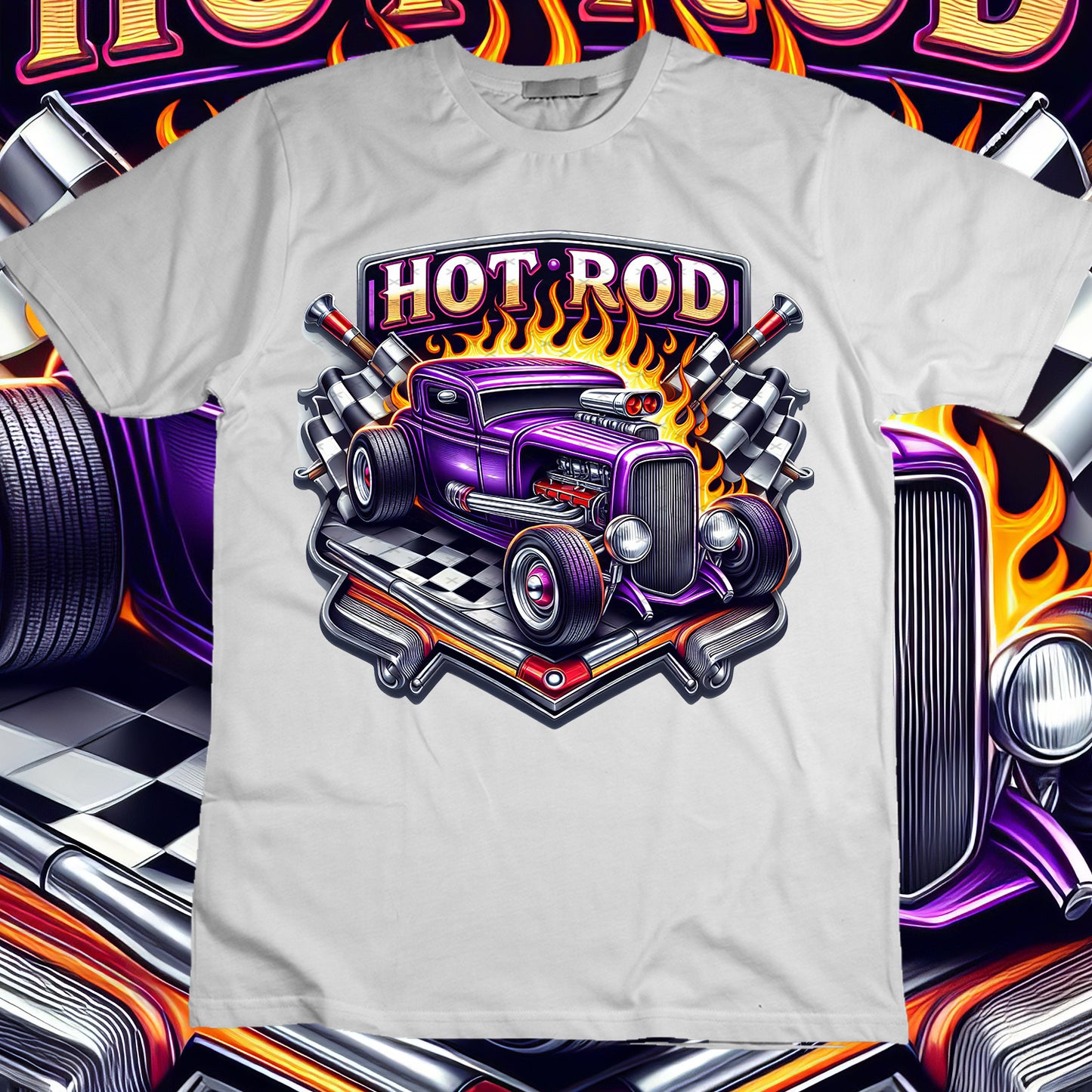 Hotrod Sublimation T-Shirt Image Bundle