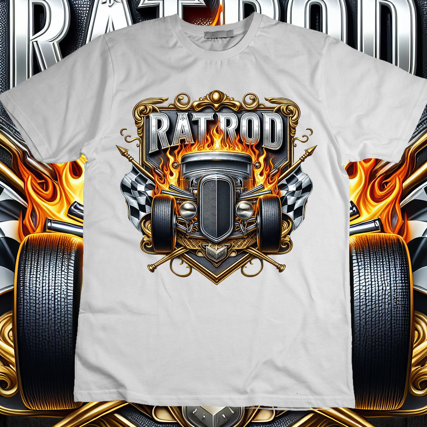 Hotrod Sublimation T-Shirt Image Bundle