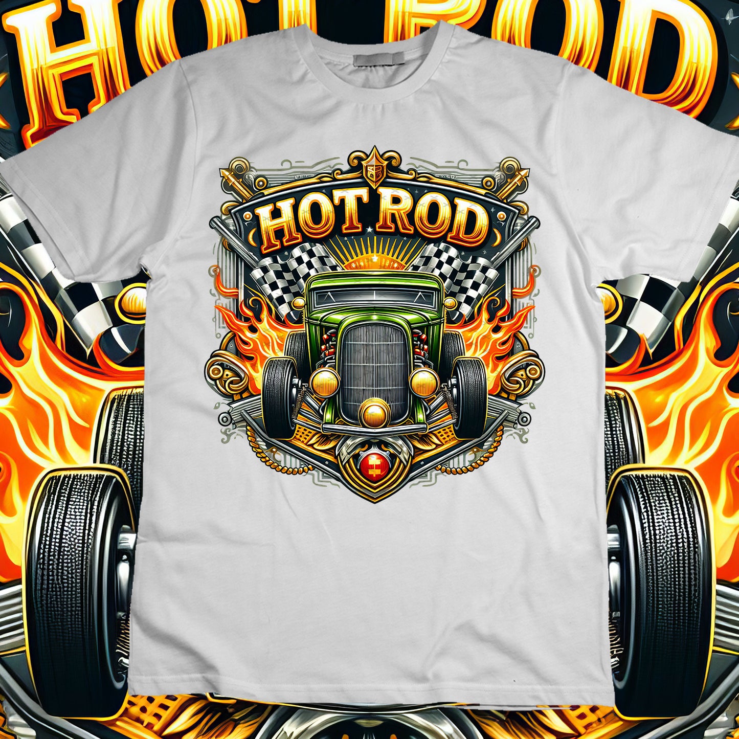 Hotrod Sublimation T-Shirt Image Bundle