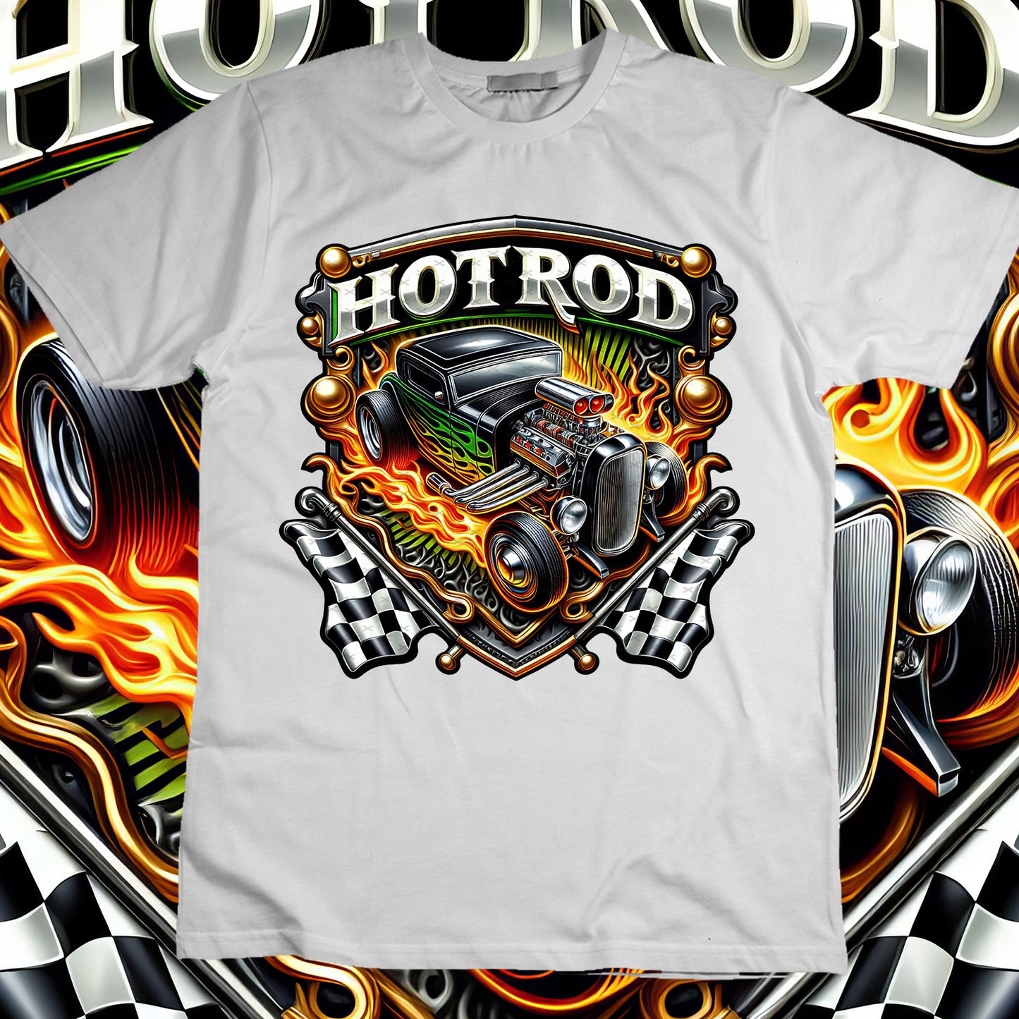 Hotrod Sublimation T-Shirt Image Bundle