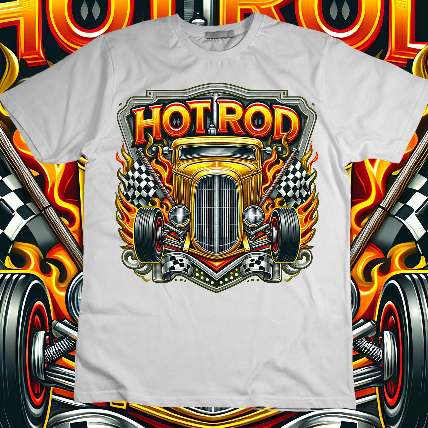 Hotrod Sublimation T-Shirt Image Bundle